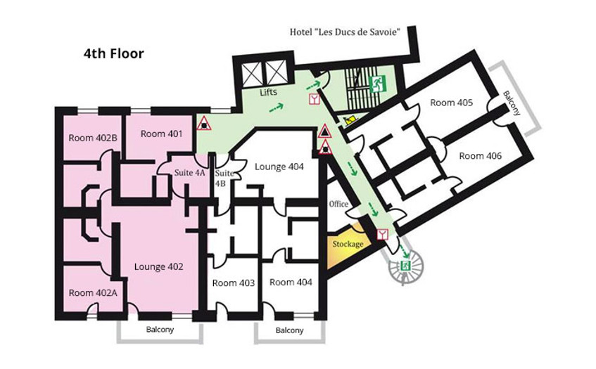 Chalet Hotel Le Savoie (Family) Val d’Isere Floor Plan 4
